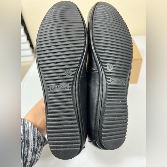 New Josef Seibel black ballet flat shoes 37 - Picture 3 of 6